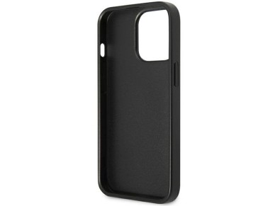 Guess GUHCP13LP4TPK iPhone 13 Pro / 13 6.1" black/black hardcase 4G Triangle Logo Cardslot Guess GUHCP13LP4TPK iPhone 13 Pro / 13 6.1" black/black hardcase 4G Triangle Logo Cardslot
