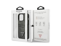 Capa rígida preta/preta Guess GUHCP13LP4TPK para iPhone 13 Pro / 13 de 6,1" com logo triangular e sl Capa rígida preta/preta Guess GUHCP13LP4TPK para iPhone 13 Pro / 13 de 6,1" com logo triangular e sl