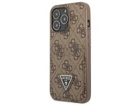 Funda Guess 4G con logo triangular y ranura para tarjetas para iPhone 13 Pro / 13 - Marrón Funda Guess 4G con logo triangular y ranura para tarjetas para iPhone 13 Pro / 13 - Marrón