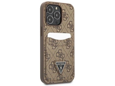 Guess 4G Triangle Logo Cardslot Case for iPhone 13 Pro / 13 - Brown Guess 4G Triangle Logo Cardslot Case for iPhone 13 Pro / 13 - Brown
