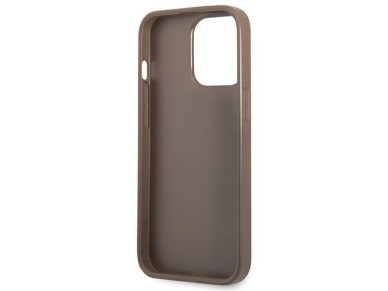 Guess 4G Triangle Logo Cardslot Case for iPhone 13 Pro / 13 - Brown Guess 4G Triangle Logo Cardslot Case for iPhone 13 Pro / 13 - Brown