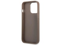 Funda Guess 4G con logo triangular y ranura para tarjetas para iPhone 13 Pro / 13 - Marrón Funda Guess 4G con logo triangular y ranura para tarjetas para iPhone 13 Pro / 13 - Marrón