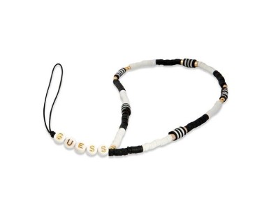 Colgante Guess GUSTBCKH Correa para tel�fono negro-blanco/negro-blanco Cuentas Heishi