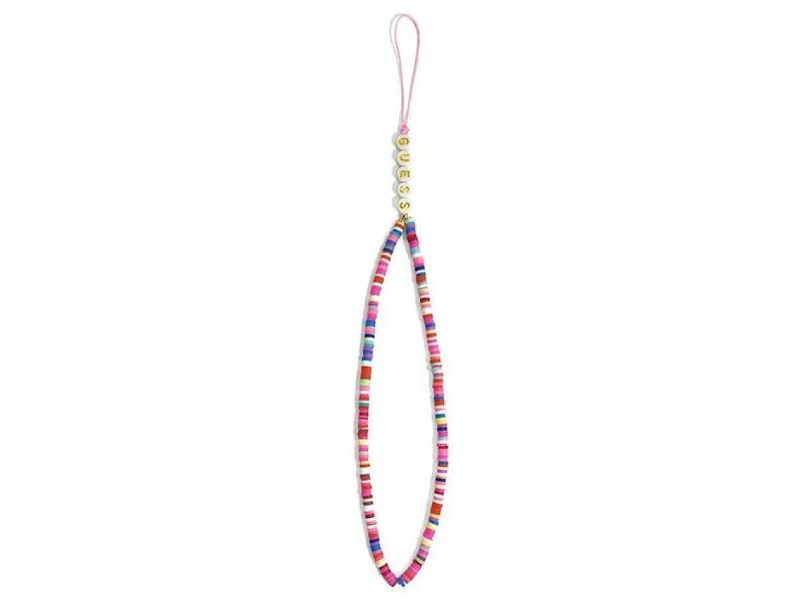 Guess pendant GUSTGMPP Phone Strap multicolor pink/multicolor pink Heishi Beads