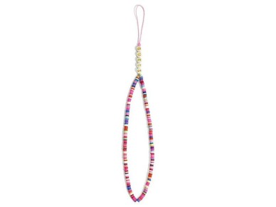 Guess pendant GUSTGMPP Phone Strap multicolor pink/multicolor pink Heishi Beads Guess pendant GUSTGMPP Phone Strap multicolor pink/multicolor pink Heishi Beads
