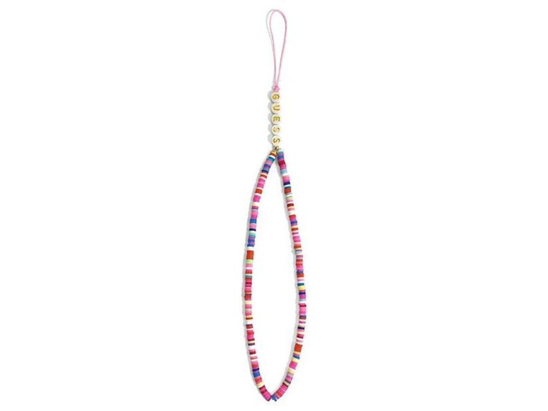 Guess pendant GUSTGMPP Phone Strap multicolor pink/multicolor pink Heishi Beads