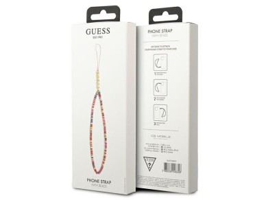Guess pendant GUSTGMPP Phone Strap multicolor pink/multicolor pink Heishi Beads Guess pendant GUSTGMPP Phone Strap multicolor pink/multicolor pink Heishi Beads