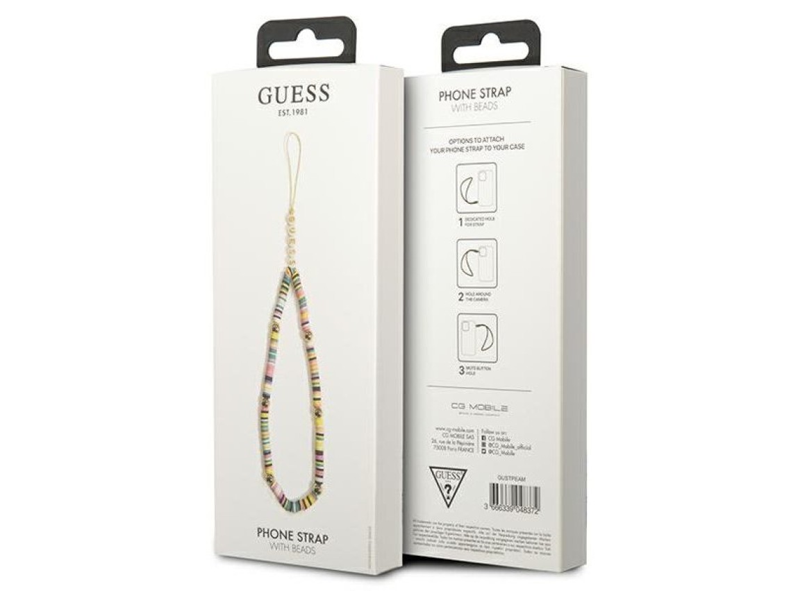 Guess pendant GUSTPEAM Phone Strap multicolor/multicolor Heishi Beads