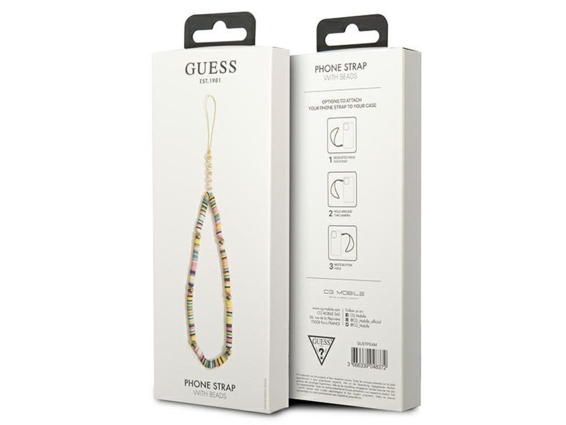 Guess pendant GUSTPEAM Phone Strap multicolor/multicolor Heishi Beads