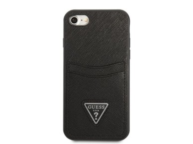 Guess GUHCI8PSATPK iPhone 7/8 SE 2020 / SE 2022 hardcase black/black hardcase Saffiano Triangle Logo Guess GUHCI8PSATPK iPhone 7/8 SE 2020 / SE 2022 hardcase black/black hardcase Saffiano Triangle Logo