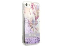 Capa Guess Flower Liquid Glitter para iPhone SE 2022 / SE 2020 / 7 / 8 - roxa Capa Guess Flower Liquid Glitter para iPhone SE 2022 / SE 2020 / 7 / 8 - roxa
