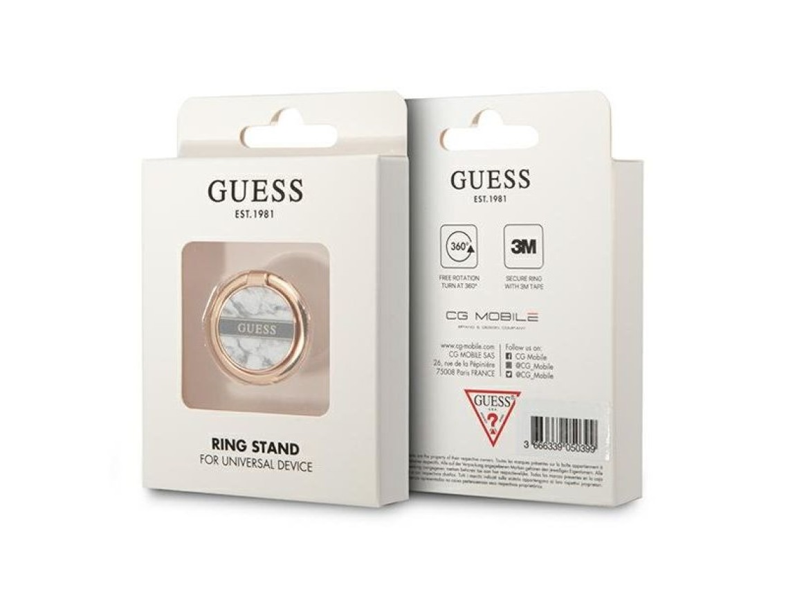 Suporte para anéis Guess GURSHCHMAG branco/mármore branco