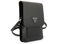 Guess Handbag GUWBSATMBK black / black Saffiano Triangle Guess Handbag GUWBSATMBK black / black Saffiano Triangle
