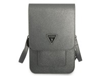 Bolso Guess GUWBSATMGR gris / triángulo Saffiano gris Bolso Guess GUWBSATMGR gris / triángulo Saffiano gris