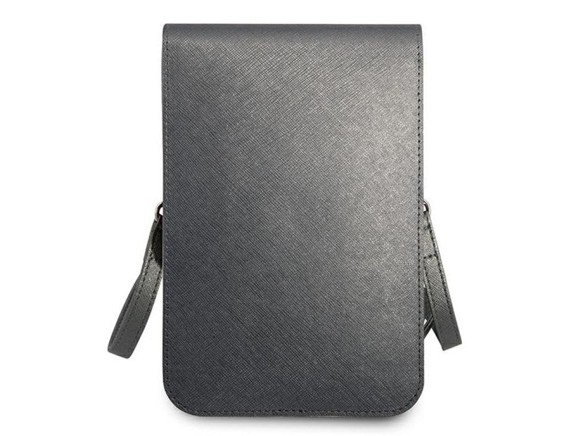 Bolso Guess GUWBSATMGR gris / triángulo Saffiano gris