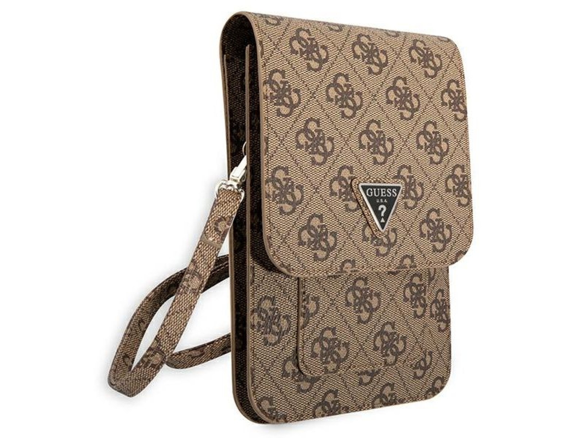Bolsa Guess GUWBP4TMBR marrom / marrom 4G Triângulo