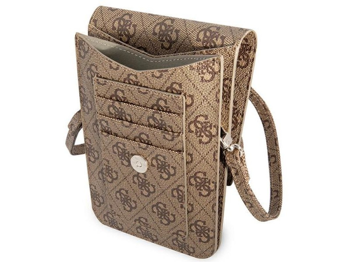 Bolsa Guess GUWBP4TMBR marrom / marrom 4G Triângulo
