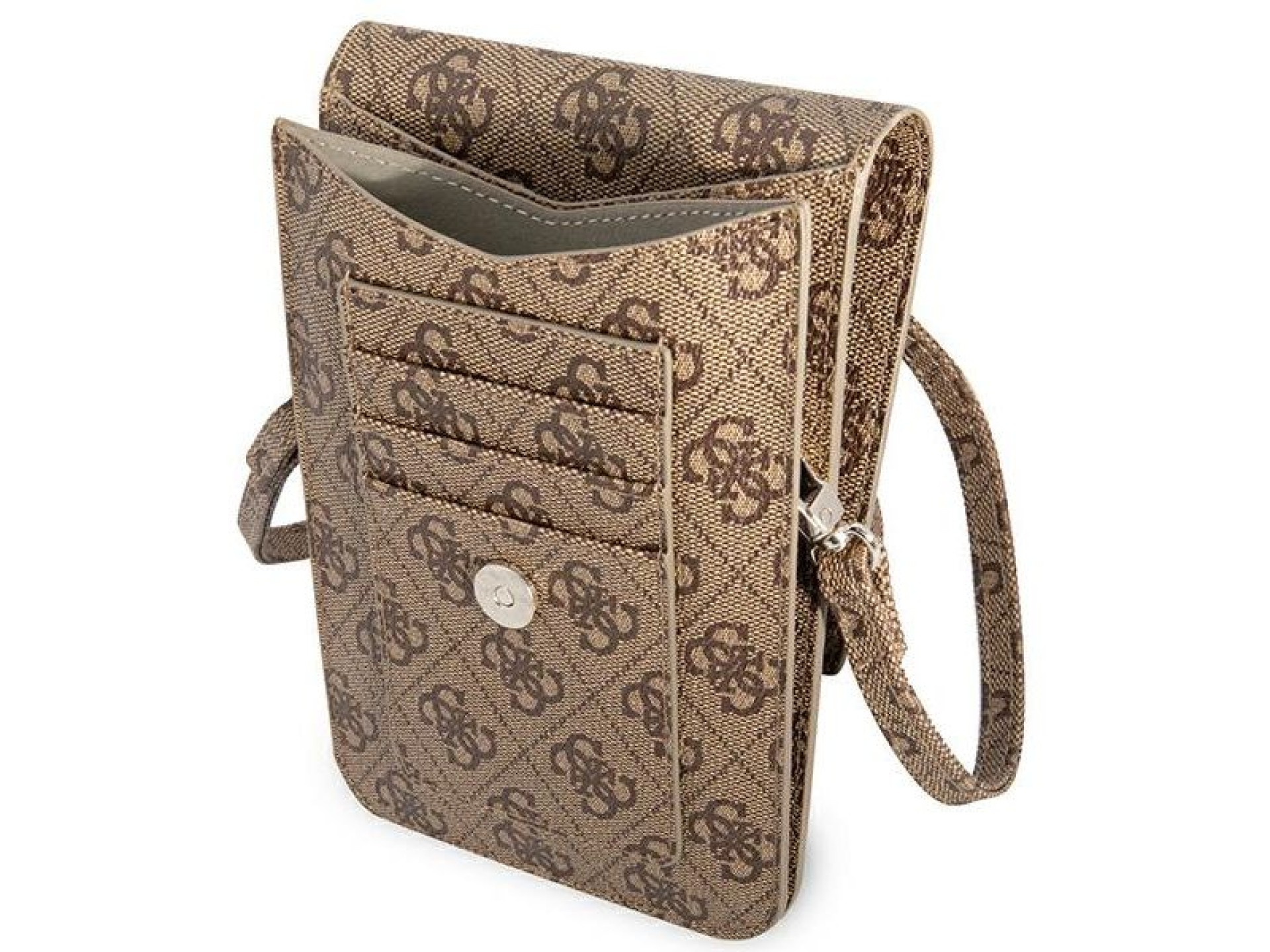 Bolsa Guess GUWBP4TMBR marrom / marrom 4G Triângulo