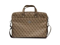 Mochila Guess Saffiano 4G com logo triangular para laptop de 16 polegadas - marrom Mochila Guess Saffiano 4G com logo triangular para laptop de 16 polegadas - marrom