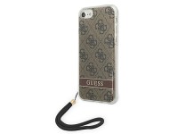 Guess GUOHCI8H4STW iPhone SE 2022 / SE 2020 / 7/ 8 brown/brown hardcase 4G Print Strap Guess GUOHCI8H4STW iPhone SE 2022 / SE 2020 / 7/ 8 brown/brown hardcase 4G Print Strap