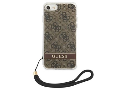 Guess GUOHCI8H4STW iPhone SE 2022 / SE 2020 / 7/ 8 brown/brown hardcase 4G Print Strap Guess GUOHCI8H4STW iPhone SE 2022 / SE 2020 / 7/ 8 brown/brown hardcase 4G Print Strap