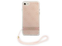 Guess GUOHCI8H4STP iPhone SE 2022 / SE 2020 / 7/ 8 pink/pink hardcase 4G Print Strap Guess GUOHCI8H4STP iPhone SE 2022 / SE 2020 / 7/ 8 pink/pink hardcase 4G Print Strap