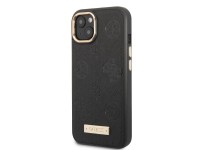 Capa rígida preta/preta Guess GUHMP13MSAPSTK para iPhone 13 de 6,1 polegadas com placa MagSafe e log Capa rígida preta/preta Guess GUHMP13MSAPSTK para iPhone 13 de 6,1 polegadas com placa MagSafe e log