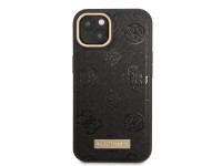 Capa rígida preta/preta Guess GUHMP13MSAPSTK para iPhone 13 de 6,1 polegadas com placa MagSafe e log Capa rígida preta/preta Guess GUHMP13MSAPSTK para iPhone 13 de 6,1 polegadas com placa MagSafe e log