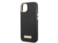 Capa rígida preta/preta Guess GUHMP13MSAPSTK para iPhone 13 de 6,1 polegadas com placa MagSafe e log Capa rígida preta/preta Guess GUHMP13MSAPSTK para iPhone 13 de 6,1 polegadas com placa MagSafe e log