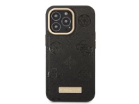 Funda rígida negra Guess GUHMP13LSAPSTK para iPhone 13 Pro / 13 de 6,1" con placa con logotipo de pe Funda rígida negra Guess GUHMP13LSAPSTK para iPhone 13 Pro / 13 de 6,1" con placa con logotipo de pe