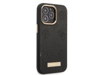 Funda rígida negra Guess GUHMP13LSAPSTK para iPhone 13 Pro / 13 de 6,1" con placa con logotipo de pe Funda rígida negra Guess GUHMP13LSAPSTK para iPhone 13 Pro / 13 de 6,1" con placa con logotipo de pe