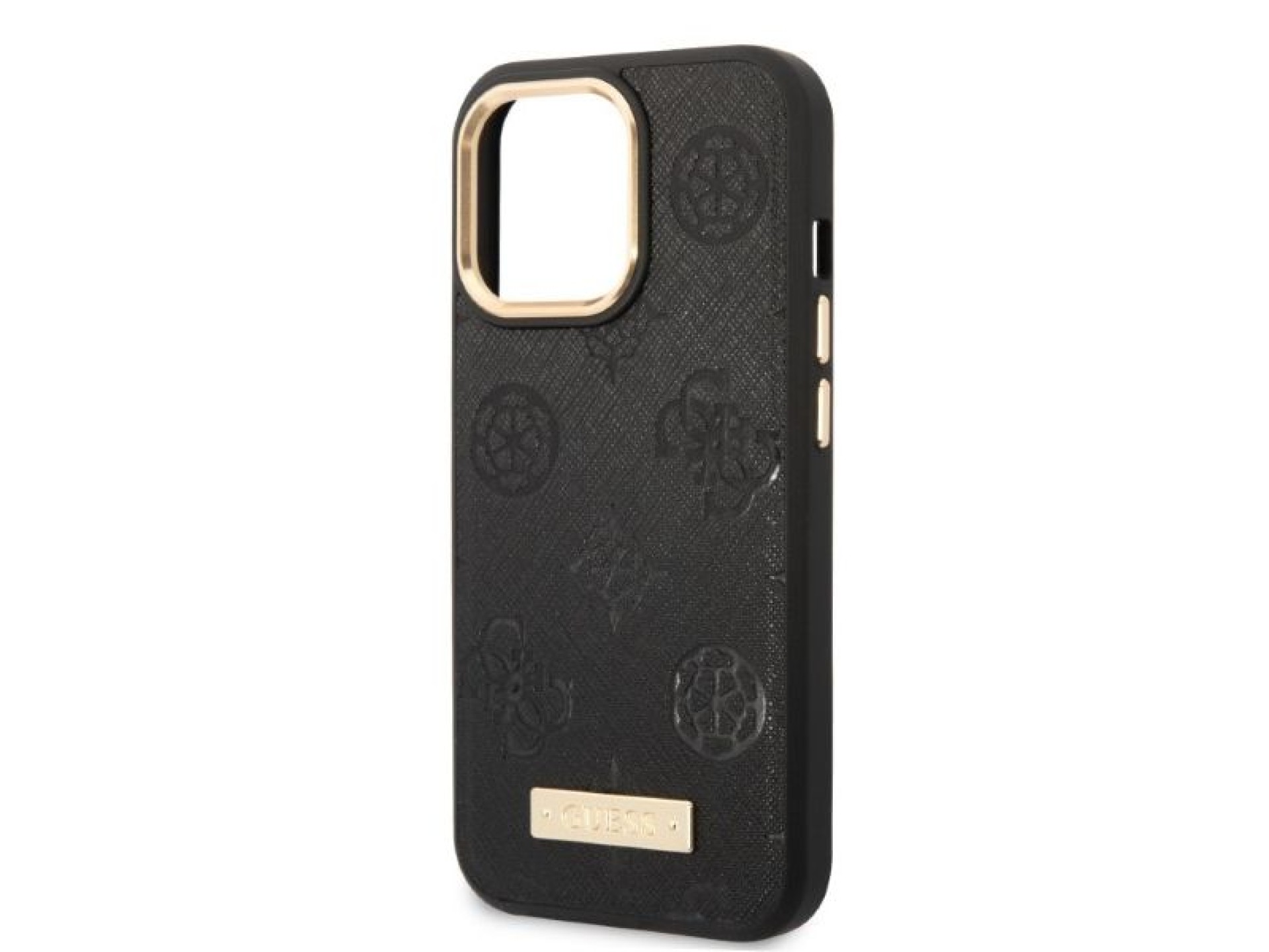 Funda rígida negra Guess GUHMP13LSAPSTK para iPhone 13 Pro / 13 de 6,1