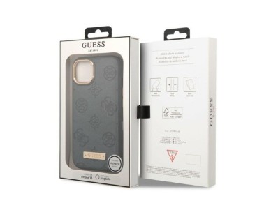 Guess GUHMP13MSAPSTG iPhone 13 6.1" grey/grey hardcase Peony Logo Plate MagSafe Guess GUHMP13MSAPSTG iPhone 13 6.1" grey/grey hardcase Peony Logo Plate MagSafe