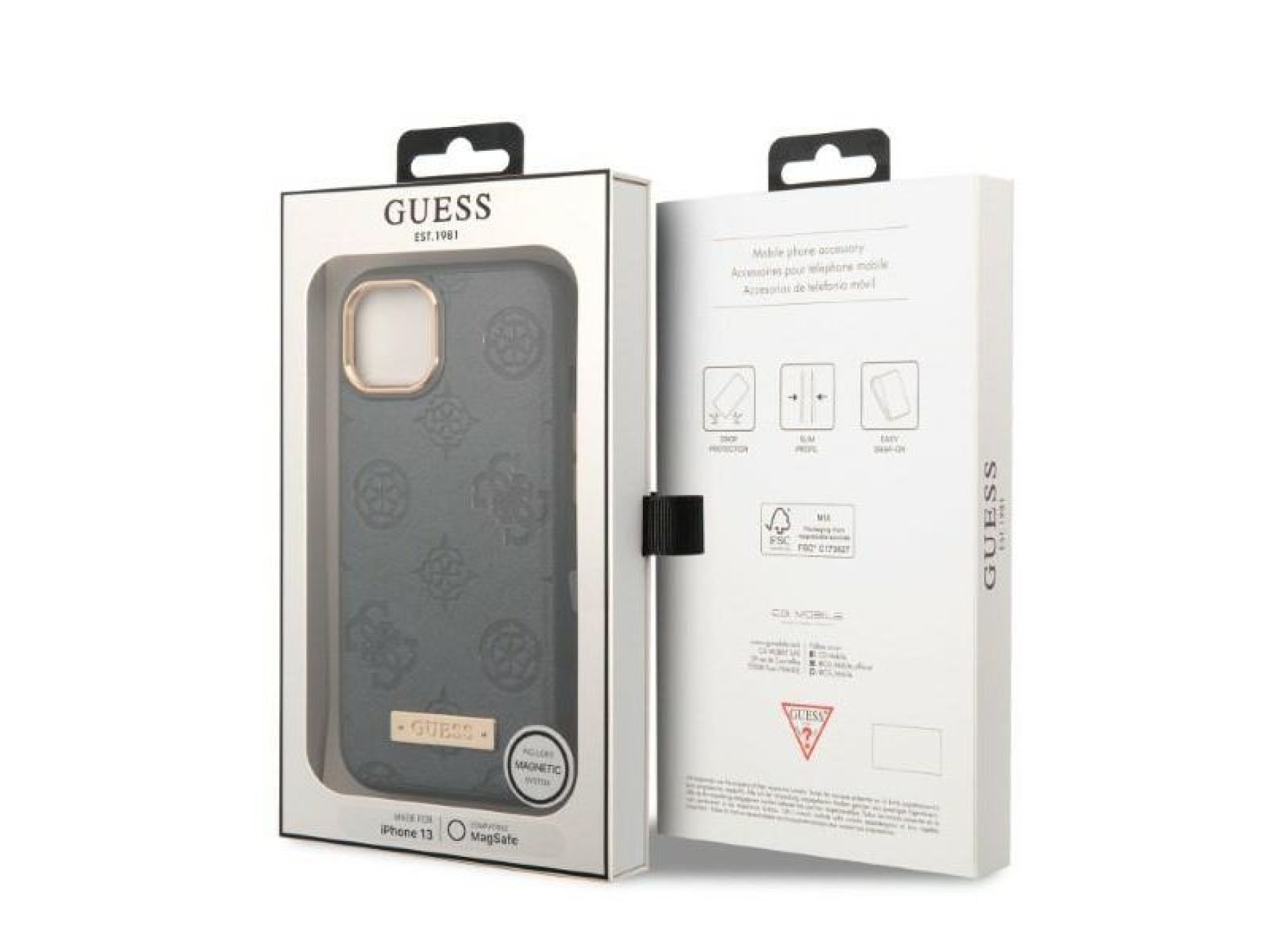 Capa rígida Guess GUHMP13MSAPSTG para iPhone 13 de 6,1