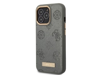 Funda rígida Guess GUHMP13LSAPSTG para iPhone 13 Pro / 13 de 6,1" en gris/gris con placa con logotip Funda rígida Guess GUHMP13LSAPSTG para iPhone 13 Pro / 13 de 6,1" en gris/gris con placa con logotip