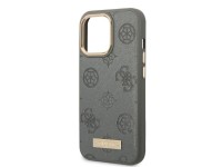 Funda rígida Guess GUHMP13LSAPSTG para iPhone 13 Pro / 13 de 6,1" en gris/gris con placa con logotip Funda rígida Guess GUHMP13LSAPSTG para iPhone 13 Pro / 13 de 6,1" en gris/gris con placa con logotip