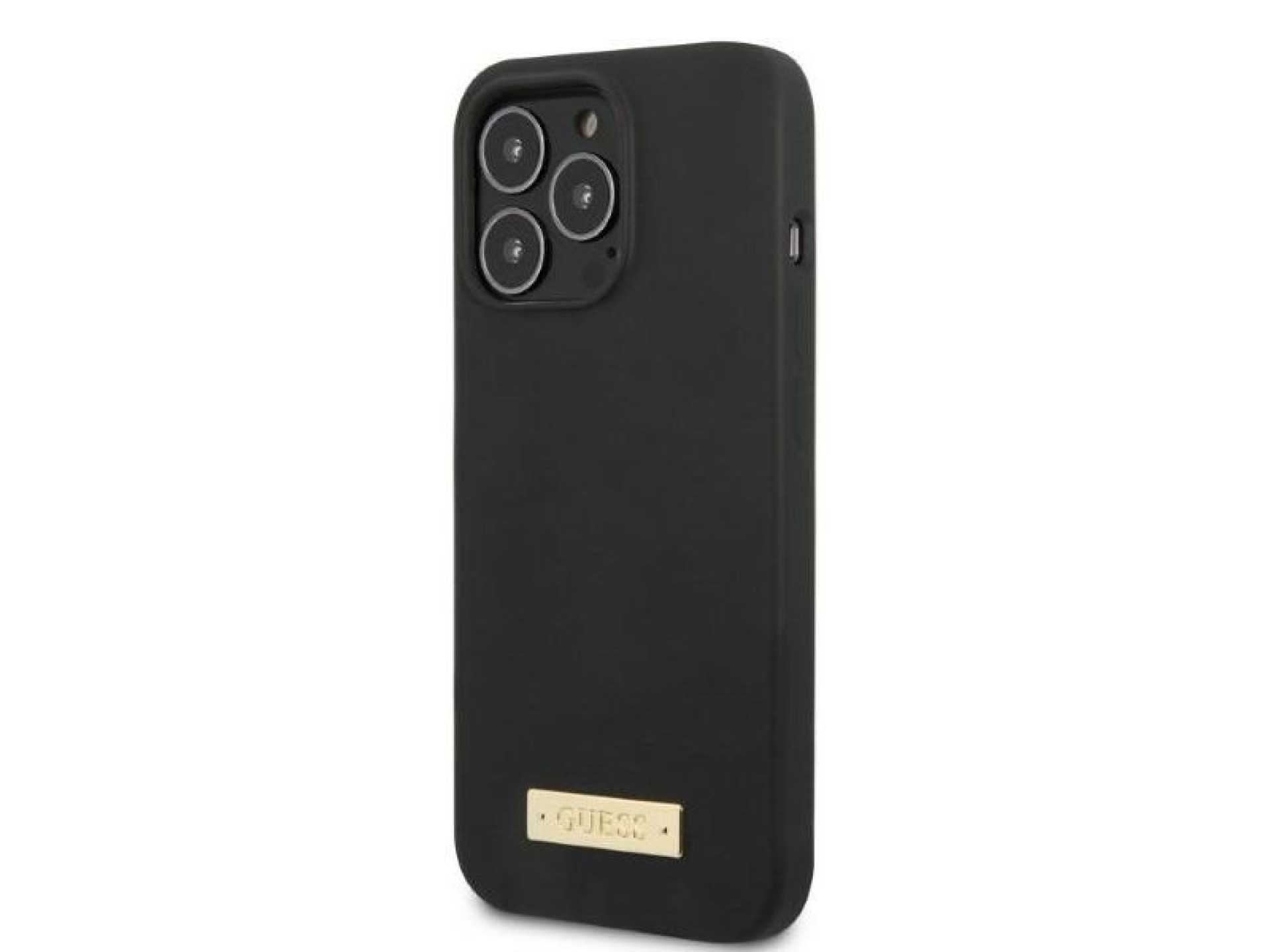 Capa rígida preta/preta Guess GUHMP13XSPLK para iPhone 13 Pro Max 6.7