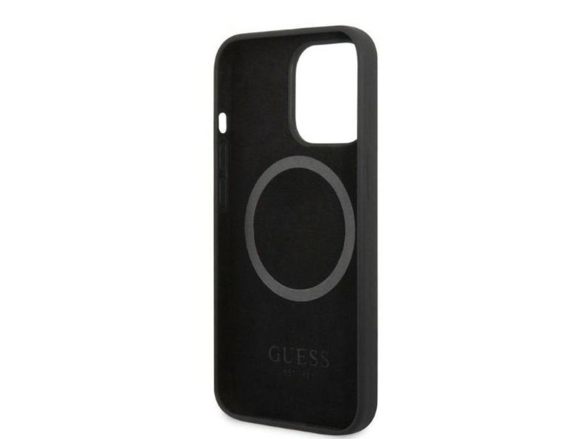 Capa rígida preta/preta Guess GUHMP13XSPLK para iPhone 13 Pro Max 6.7