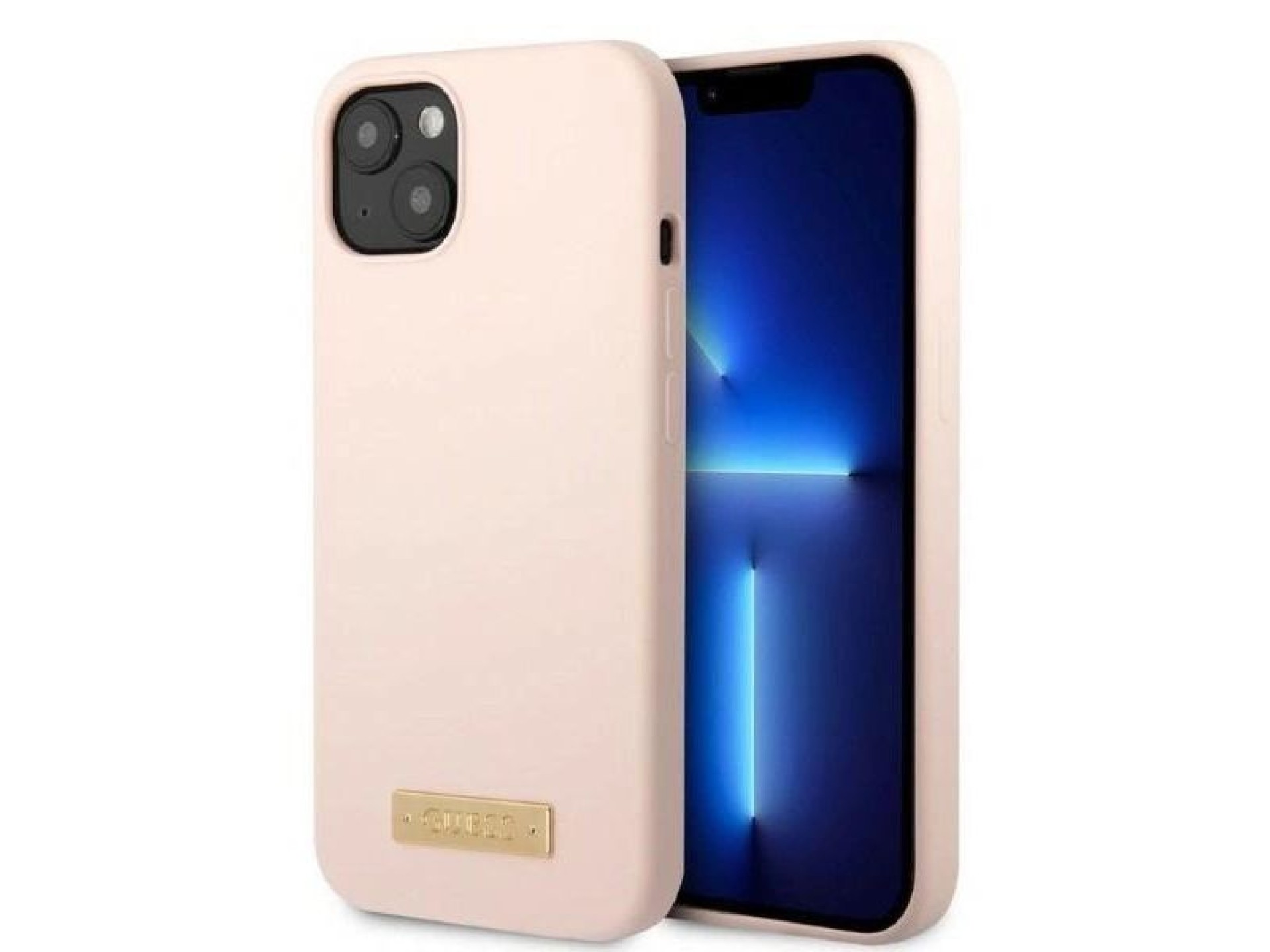 Capa rígida de silicone com logo e MagSafe para iPhone 13 mini 5.4