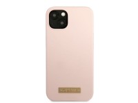 Capa rígida de silicone com logo e MagSafe para iPhone 13 mini 5.4" rosa/rosa Guess GUHMP13SSBPLP Capa rígida de silicone com logo e MagSafe para iPhone 13 mini 5.4" rosa/rosa Guess GUHMP13SSBPLP