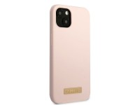 Guess GUHMP13MSBPLP iPhone 13 6.1" pink/pink hard case Silicone Logo Plate MagSafe Guess GUHMP13MSBPLP iPhone 13 6.1" pink/pink hard case Silicone Logo Plate MagSafe