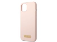 Guess GUHMP13MSBPLP iPhone 13 6.1" pink/pink hard case Silicone Logo Plate MagSafe Guess GUHMP13MSBPLP iPhone 13 6.1" pink/pink hard case Silicone Logo Plate MagSafe