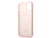 Guess GUHMP13MSBPLP iPhone 13 6.1" pink/pink hard case Silicone Logo Plate MagSafe Guess GUHMP13MSBPLP iPhone 13 6.1" pink/pink hard case Silicone Logo Plate MagSafe
