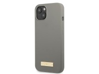 Capa rígida Guess GUHMP13SSPLG para iPhone 13 mini 5.4" cinza/cinza com placa de silicone com logoti Capa rígida Guess GUHMP13SSPLG para iPhone 13 mini 5.4" cinza/cinza com placa de silicone com logoti