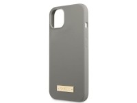 Capa rígida Guess GUHMP13SSPLG para iPhone 13 mini 5.4" cinza/cinza com placa de silicone com logoti Capa rígida Guess GUHMP13SSPLG para iPhone 13 mini 5.4" cinza/cinza com placa de silicone com logoti