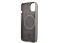 Capa rígida Guess GUHMP13SSPLG para iPhone 13 mini 5.4" cinza/cinza com placa de silicone com logoti Capa rígida Guess GUHMP13SSPLG para iPhone 13 mini 5.4" cinza/cinza com placa de silicone com logoti