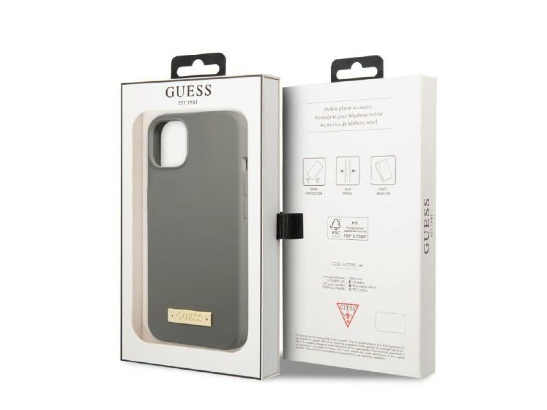 Capa rígida Guess GUHMP13MSPLG para iPhone 13 de 6,1