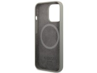 Guess GUHMP13XSPLG iPhone 13 Pro Max 6.7" grey/grey hard case Silicone Logo Plate MagSafe Guess GUHMP13XSPLG iPhone 13 Pro Max 6.7" grey/grey hard case Silicone Logo Plate MagSafe