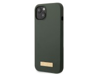 Capa rígida Guess GUHMP13MSBPLA para iPhone 13 de 6,1" nas cores verde/cáqui, com placa de silicone Capa rígida Guess GUHMP13MSBPLA para iPhone 13 de 6,1" nas cores verde/cáqui, com placa de silicone