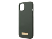 Capa rígida Guess GUHMP13MSBPLA para iPhone 13 de 6,1" nas cores verde/cáqui, com placa de silicone Capa rígida Guess GUHMP13MSBPLA para iPhone 13 de 6,1" nas cores verde/cáqui, com placa de silicone
